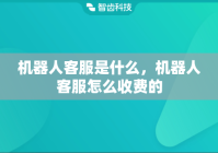 机器人客服是什么，机器人客服怎么收费的