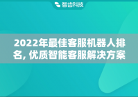 2022年最佳客服机器人排名, 优质智能客服解决方案解析