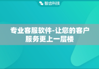 专业客服软件-让您的客户服务更上一层楼