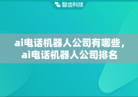 AI电话机器人公司, 引领智能客服革命的创新者