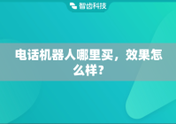 电话机器人哪里买，效果怎么样？