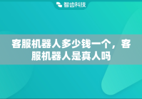 客服机器人多少钱一个，客服机器人是真人吗