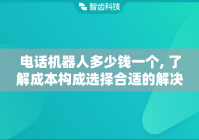 电话机器人多少钱一个, 了解成本构成选择合适的解决方案