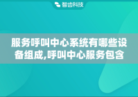 服务呼叫中心系统有哪些设备组成,呼叫中心服务包含什么服务