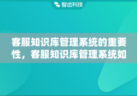 客服知识库管理系统的重要性，客服知识库管理系统如何运营