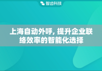 上海自动外呼, 提升企业联络效率的智能化选择