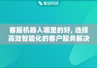 客服机器人哪里的好, 选择高效智能化的客户服务解决方案