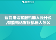 智能电话客服机器人是什么,智能电话客服机器人怎么用