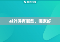 ai外呼有哪些，哪家好