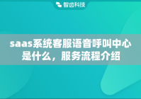 saas系统客服语音呼叫中心是什么，服务流程介绍