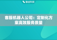 客服机器人公司：定制化方案高效服务质量