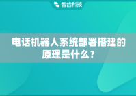 电话机器人系统部署搭建的原理是什么？