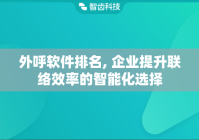 外呼软件排名, 企业提升联络效率的智能化选择