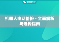 机器人电话价格 - 全面解析与选择指南
