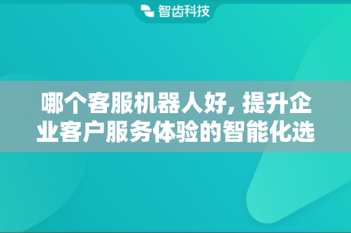 哪个客服机器人好, 提升企业客户服务体验的智能化选择
