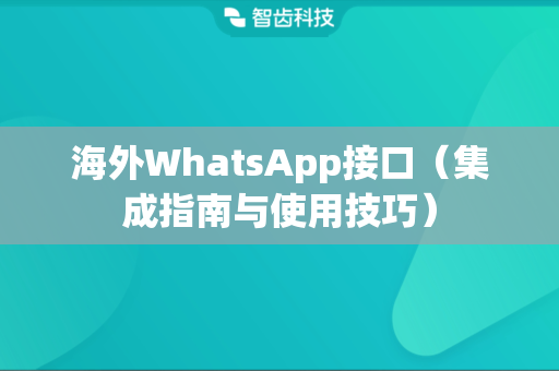 海外WhatsApp接口（集成指南与使用技巧）